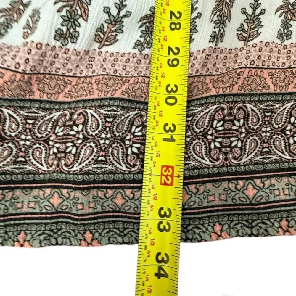 Knox Rose Boho Floral Tiered Dress – Size M - Picture 3 of 4